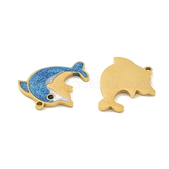 Подвески из нержавеющей стали 304 с эмалью&nbsp;STAS-H251-01B-G