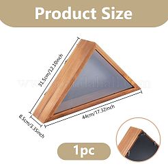 Треугольные деревянные настенные складные футляры для флагов&nbsp;ODIS-WH0331-22