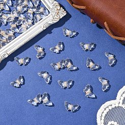 100 шт. прозрачные акриловые бусины для покрытия&nbsp;TACR-YW0003-17