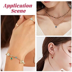 10 шт. 2 стиля подвески из нержавеющей стали 304 со стразами&nbsp;STAS-YW0002-94