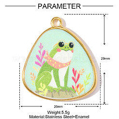 Подвески из нержавеющей стали 304 с печатью&nbsp;STAS-OY002-16G-03