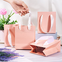 6 шт. прямоугольных бумажных подарочных пакетов для хранения с ручками-лентами&nbsp;ABAG-TA0001-65D