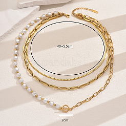 Женские ожерелья в стиле барокко из нержавеющей стали 201&nbsp;EE6701