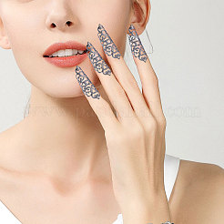 10 шт. полые железные накладки на ногти для пальцев&nbsp;MRMJ-GL0001-20B