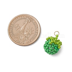 Подвески в виде томатов из стеклянных бусин&nbsp;PALLOY-MZ01081-01