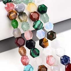 Натуральные и синтетические смешанные каменные бусы пряди&nbsp;G-WH0034-05