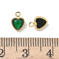 Кубический цирконий из латуни со стеклянными подвесками&nbsp;KK-Z136-17G