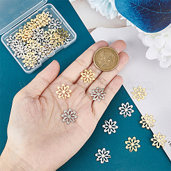 40 шт. подвески из нержавеющей стали 201 двух цветов&nbsp;STAS-UN0046-11