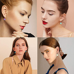 40 шт. 4 размера подвески из нержавеющей стали 304 с вакуумным покрытием PVD&nbsp;STAS-SC0002-32MC