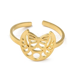 Открытое манжетное кольцо из нержавеющей стали 304&nbsp;LS-RJEW-C063-02G