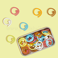 60шт 6-х цветный пластиковый инструмент для вязания&nbsp;DIY-CP0012-73