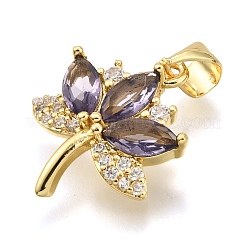 Латунные микро проложить кубического циркония подвески&nbsp;KK-K401-33G