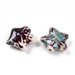 Фарфоровые бусины ручной работы&nbsp;PORC-N008-09E