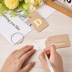 Багажная бирка из искусственной кожи&nbsp;AJEW-WH20010-81C