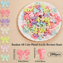 200 шт. Непрозрачные акриловые бусины&nbsp;MACR-SP0001-45