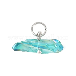 Подвески из окрашенных натуральных кварцевых кристаллов&nbsp;PALLOY-JF04582-01