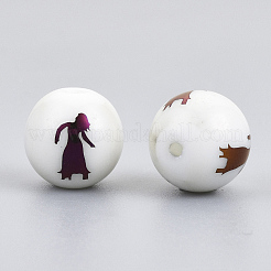 Гальванические стеклянные бусины&nbsp;EGLA-S178-11K-07