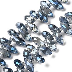 Непрозрачные сплошной цвет стеклянной бусины пряди&nbsp;GLAA-D022-05