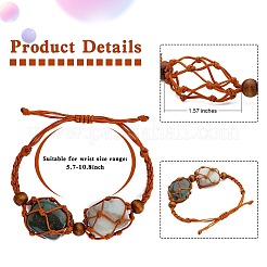 4шт нейлоновый плетеный браслет&nbsp;BJEW-SZ0002-48B