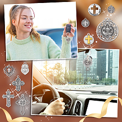 Подвески из сплава в тибетском стиле&nbsp;TIBEP-WR0001-01