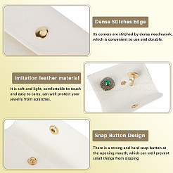 8 шт. портативные сумки из искусственной кожи для хранения ювелирных изделий в дороге&nbsp;ABAG-SP0001-38A