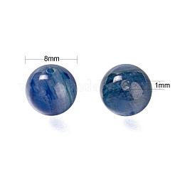 100шт 8мм натуральный кианит / цианит / дистен круглые бусины&nbsp;DIY-LS0002-52