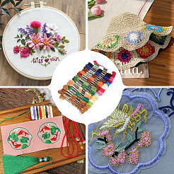 6-слойная полиэфирная нить для вышивания&nbsp;OCOR-CY0002-54A