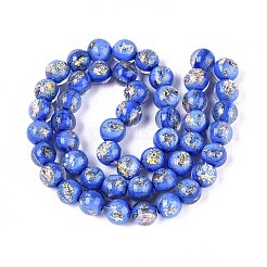 Ручной работы бусины фольги&nbsp;LAMP-T021-31C