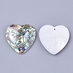 Односторонние подвески из натурального ушка / ракушки&nbsp;SSHEL-N034-16