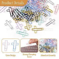 80 шт. 4-х цветные железные и пластиковые скрепки&nbsp;AJEW-TA0002-98