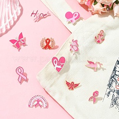 12 шт. 12 стиля эмалевых значков с информационными лентами&nbsp;JEWB-CJ0001-51