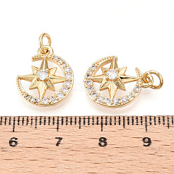 Латунные микро проложить кубического циркония подвески&nbsp;KK-T070-58G