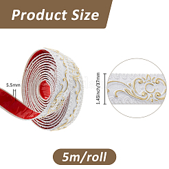 ПВХ самоклеящаяся гибкая молдинговая отделка&nbsp;AJEW-WH0348-636B