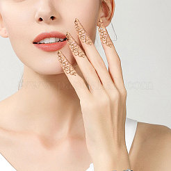 10 шт. полые железные накладки на ногти для пальцев&nbsp;MRMJ-GL0001-20G