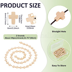 2 нити гальванизированные синтетические немагнитные гематитовые бусины нити&nbsp;G-TA0001-63C