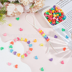 1500 шт. непрозрачные пластиковые бусины из полистирола (ps)&nbsp;KY-PA0001-08