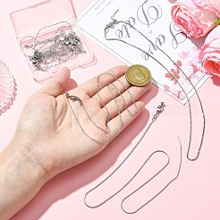 7 шт. 7 стиля ожерелий с регулируемыми цепочками из нержавеющей стали 304&nbsp;NJEW-CJ0001-04