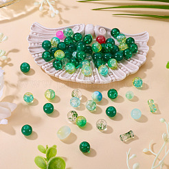 80 г прозрачных стеклянных бусин&nbsp;DGLA-TA0001-47B