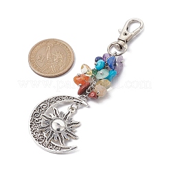 Подвески с подвесками из натуральных и синтетических драгоценных камней&nbsp;HJEW-JM01685