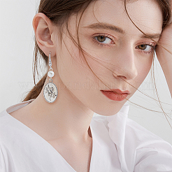 3 пара сережек-крючков из стерлингового серебра с родиевым покрытием&nbsp;STER-BBC0006-71