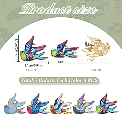 30шт 5 цвета подвески из сплава с покрытием стойки&nbsp;FIND-PH0027-93