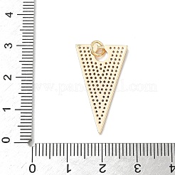 Латунные микропаве прозрачные подвески с фианитом&nbsp;KK-L254-01G