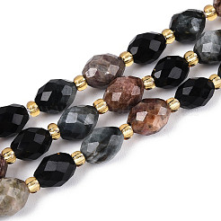 Нити из натуральных бусин родонита&nbsp;G-N358-04A-03