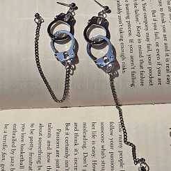 Наручники сплав панцирная цепь подвеска серьги-гвоздики&nbsp;FS-WG10D04-01