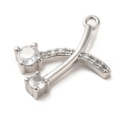 Латунные микро проложить кубического циркония подвески&nbsp;LS-ZIRC-P113-04P