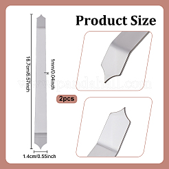 2 шт. кельма для гончарных инструментов из нержавеющей стали&nbsp;FIND-UN0010-01
