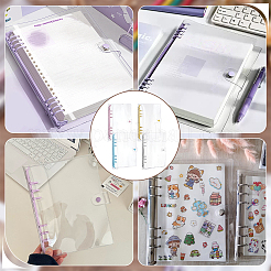 4шт обложка для блокнота из ПВХ 4 цветов с отрывными листами&nbsp;AJEW-FG0004-88B