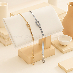 2 сумка 2 цвета латунные браслеты-змейки для женщин&nbsp;BJEW-GO0001-09