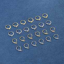 40 шт. 4 стиля фурнитуры для сережек с застежкой-молнией из нержавеющей стали 304&nbsp;STAS-FS0001-71