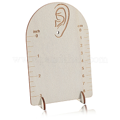 2 комплект сережек из самшита в форме арки с измерительной шкалой&nbsp;ODIS-SC0001-08